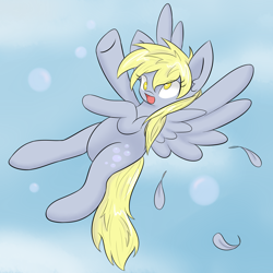 Size: 3100x3100 | Tagged: safe, artist:kaggy009, imported from derpibooru, derpy hooves, pegasus, pony, female, flying, high res, mare, no pupils, solo