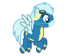 Size: 1024x768 | Tagged: safe, artist:crystal wishes, imported from derpibooru, oc, oc only, pegasus, pony, clothes, coronavirus, covid-19, face mask, female, flying, goggles, mare, mask, ppe, simple background, solo, surgical mask, transparent background, uniform, wonderbolts, wonderbolts uniform