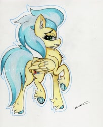 Size: 2384x2928 | Tagged: safe, artist:luxiwind, imported from derpibooru, misty fly, pony, female, high res, solo, traditional art