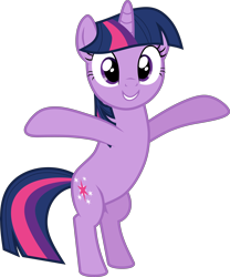 Size: 5992x7194 | Tagged: safe, artist:uigsyvigvusy, imported from derpibooru, twilight sparkle, pony, unicorn, absurd resolution, bipedal, cute, female, mare, simple background, solo, standing up, twiabetes, unicorn twilight, vector