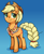 Size: 2180x2672 | Tagged: safe, artist:moonseeker, imported from derpibooru, applejack, earth pony, pony, the last problem, applejack's hat, blushing, clothes, cowboy hat, cute, female, granny smith's scarf, granny smith's shawl, hat, mare, older, older applejack, solo