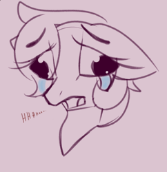 Size: 506x522 | Tagged: safe, artist:lux-arume, artist:luxsimx, imported from derpibooru, pony, crying, faic, sad, sketch, solo