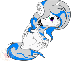 Size: 966x827 | Tagged: safe, artist:applerougi, imported from derpibooru, oc, oc only, oc:blue tiger, pony, unicorn, female, mare, simple background, solo, transparent background