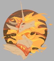 Size: 1025x1144 | Tagged: safe, artist:_lunalatte_, imported from derpibooru, daybreaker, alicorn, pony, bust, female, solo