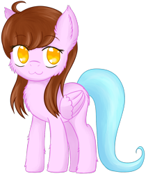 Size: 992x1165 | Tagged: safe, artist:homumu, imported from derpibooru, oc, oc only, pegasus, pony, :3, chest fluff, female, mare, pegasus oc, simple background, smiling, solo, transparent background, wings