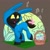 Size: 1280x1280 | Tagged: safe, artist:cadetredshirt, imported from derpibooru, oc, oc only, oc:belmontwaltz, butterfly, changeling, earth pony, pony, basket, changeling oc, commission, easter, easter basket, easter egg, holiday, solo, ych result, your character here