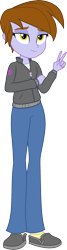 Size: 650x2430 | Tagged: safe, artist:neongothic, imported from derpibooru, oc, oc only, oc:neon sprinkles, equestria girls, equestria girls-ified, female, peace sign, simple background, solo, transparent background