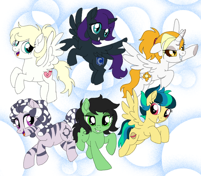 mlp mane 6 as alicorns