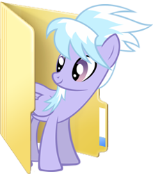 Size: 225x256 | Tagged: safe, imported from derpibooru, cloudchaser, pony, computer icon, desktop, female, folder, simple background, solo, transparent background