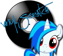 Size: 797x718 | Tagged: safe, imported from derpibooru, dj pon-3, vinyl scratch, pony, confused, cute, looking at you, missing accessory, red eyes, simple background, transparent background, vinylbetes, wrong eye color