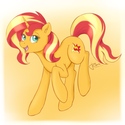 Size: 2000x2000 | Tagged: safe, artist:puggie, artist:renaphin, imported from derpibooru, sunset shimmer, pony, unicorn, cute, ear fluff, female, high res, mare, open mouth, shimmerbetes, simple background, sketch, solo