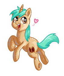 Size: 1087x1279 | Tagged: safe, artist:avui, imported from derpibooru, oc, oc only, oc:storytime, pony, unicorn, big eyes, happy, heart, simple background, solo, transparent background, transperant background