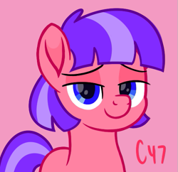 Size: 505x489 | Tagged: safe, artist:handgunboi, imported from derpibooru, earth pony, pony, female, mare, no name character, no name yet, random, simple background, smug, solo