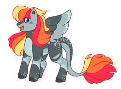 Size: 2995x2202 | Tagged: safe, artist:crazysketch101, imported from derpibooru, oc, oc only, oc:crazy looncrest, pegasus, pony, g1, leonine tail, simple background, solo, tail, transparent background