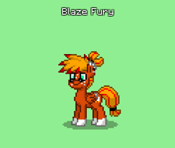 Size: 369x312 | Tagged: safe, imported from derpibooru, oc, oc only, oc:blaze fury, griffon, hybrid, pegasus, pony, pony town, male, solo, stallion