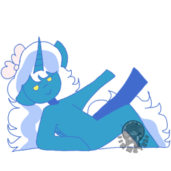 Size: 500x500 | Tagged: safe, artist:finnsters, imported from derpibooru, oc, oc only, oc:fleurbelle, alicorn, pony, alicorn oc, bow, female, hair bow, horn, mare, simple background, solo, transparent background, yellow eyes