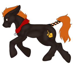 Size: 1000x885 | Tagged: safe, artist:-censored-, imported from derpibooru, oc, oc only, donkey, pony, collar, donkey oc, male, simple background, solo, tail wrap, white background