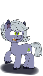 Size: 675x1200 | Tagged: safe, imported from derpibooru, limestone pie, earth pony, angry, cloven hooves, colored hooves, colored pupils, fangs, freckles, open mouth, simple background, white background