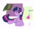 Size: 1628x1335 | Tagged: safe, artist:ayvie-art, imported from derpibooru, twilight sparkle, pony, unicorn, abstract background, alchemy, book, cute, eye clipping through hair, eyebrows, eyebrows visible through hair, female, flask, mare, prone, purple smart, science, solo, spellbook, test tube, twiabetes, unicorn twilight, vulgar