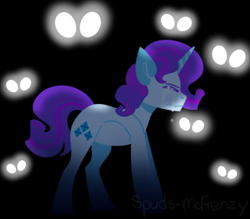 Size: 572x501 | Tagged: safe, artist:spuds-mcfrenzy, artist:spudsmcfrenzy, imported from derpibooru, rarity, pony, unicorn, comic:skinwalker, crying, female, inkieverse, mare, solo