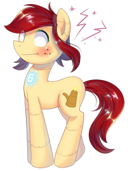 Size: 1900x2500 | Tagged: source needed, safe, artist:patchnpaw, imported from derpibooru, oc, oc only, oc:canni soda, pony, robot, robot pony, galacon, simple background, solo, transparent background