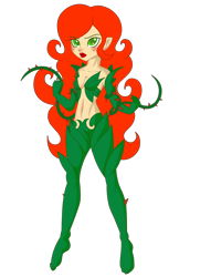 Size: 1700x2222 | Tagged: safe, artist:j053ph-d4n13l, imported from derpibooru, oc, oc only, oc:poison ivy (ice1517), equestria girls, belly button, blushing, commission, equestria girls-ified, female, lipstick, midriff, simple background, solo, transparent background, vine