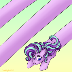 Size: 3000x3000 | Tagged: safe, artist:darklight1315, imported from derpibooru, starlight glimmer, pony, unicorn, cute, female, long glimmer, meme, solo