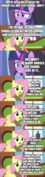 Size: 500x1964 | Tagged: safe, edit, edited screencap, imported from derpibooru, screencap, fluttershy, twilight sparkle, alicorn, equestria games (episode), tanks for the memories, ah my goddess, belldandy, comic, coronavirus, covid-19, episode needed, oh my goddess, screencap comic, twilight sparkle (alicorn)