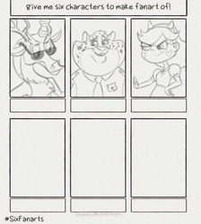 Size: 600x671 | Tagged: safe, artist:wutthejeff, imported from derpibooru, discord, draconequus, human, six fanarts, bust, clothes, crossover, female, lineart, male, necktie, police, sketch, star vs the forces of evil, sunglasses, wip, zootopia