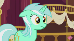 Size: 1280x720 | Tagged: safe, imported from derpibooru, screencap, lyra heartstrings, pony, slice of life (episode), female, floppy ears, solo, wavy mouth