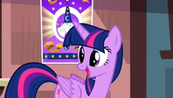 Size: 1280x720 | Tagged: safe, imported from derpibooru, screencap, twilight sparkle, alicorn, pony, three's a crowd, female, folded wings, poster, solo, twilight sparkle (alicorn), wings