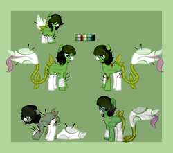 Size: 1700x1500 | Tagged: safe, artist:skulifuck, imported from derpibooru, oc, oc only, monster pony, original species, piranha plant pony, plant pony, pony, augmented tail, bandage, blood, plant, reference sheet, tongue out