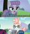 Size: 1280x1440 | Tagged: safe, anonymous editor, edit, edited screencap, editor:jaredking203, imported from derpibooru, screencap, maud pie, svengallop, earth pony, the mane attraction, the maud couple, caption, eyeshadow, female, glasses, image macro, makeup, male, mare, meme, stallion, text