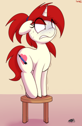 Size: 1768x2700 | Tagged: safe, artist:an-tonio, imported from derpibooru, oc, oc:silver draw, pony, spider, unicorn, adorable distress, arachnophobia, butt freckles, cute, freckles, scared