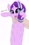 Size: 1976x3000 | Tagged: safe, artist:miss-jessiie, artist:pegamutt, imported from derpibooru, starlight glimmer, human, pony, unicorn, female, fluffy, high res, holding a pony, long glimmer, long pony, longcat, mare, open mouth, solo, text