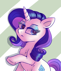 Size: 3000x3500 | Tagged: safe, artist:tuxisthename, imported from derpibooru, rarity, pony, unicorn, abstract background, chest fluff, cute, female, high res, leg fluff, mare, raised hoof, raribetes, solo