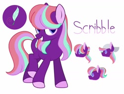 Size: 1280x970 | Tagged: safe, artist:amazingly-gay-evan, imported from derpibooru, oc, oc only, oc:scribble, earth pony, pony, base used, multiple personality, offspring, parent:starlight glimmer, parent:sunburst, parents:starburst, simple background, solo, white background