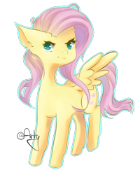 Size: 940x1173 | Tagged: safe, artist:lartyl, imported from derpibooru, fluttershy, pegasus, pony, cute, ear fluff, female, mare, no pupils, shyabetes, simple background, solo, transparent background