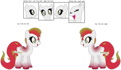 Size: 1094x631 | Tagged: safe, artist:skulifuck, imported from derpibooru, oc, oc only, earth pony, pony, base used, bust, earth pony oc, open mouth, pitaya, reference sheet, simple background, smiling, transparent background