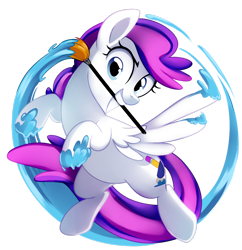 Size: 2408x2490 | Tagged: safe, artist:pepooni, imported from derpibooru, oc, oc only, oc:blank canvas, pegasus, pony, bronycon, bronycon 2015, bronycon mascots, cute, flying, paint, paint on feathers, paint on fur, paintbrush, simple background, solo, transparent background