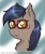 Size: 1024x1228 | Tagged: safe, artist:khaotixdreamfd, imported from derpibooru, oc, bat pony, pony, earring, glass, glasses, portrait, scar