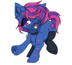 Size: 2023x1830 | Tagged: safe, artist:missclaypony, imported from derpibooru, oc, oc only, oc:lana, earth pony, pony, clothes, female, mare, nose piercing, nose ring, piercing, simple background, socks, solo, transparent background