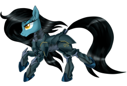 Size: 2200x1500 | Tagged: safe, artist:nekokevin, imported from derpibooru, oc, oc only, oc:05, pony, robot, robot pony, running, simple background, solo, transparent background