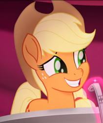 Size: 532x631 | Tagged: safe, imported from derpibooru, screencap, applejack, pony, my little pony: the movie, cropped, cute, female, jackabetes, smiling, solo
