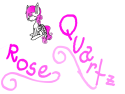 Size: 2828x2121 | Tagged: safe, artist:prismicdiamondart, imported from derpibooru, oc, oc only, oc:rose quartz, pegasus, pony, eyes closed, female, mare, pegasus oc, simple background, sitting, smiling, solo, white background, wings