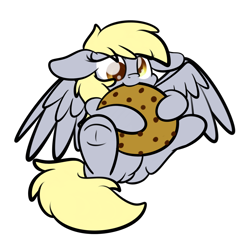 Size: 2160x2170 | Tagged: dead source, safe, artist:kimjoman, artist:php142, imported from derpibooru, part of a set, derpy hooves, pony, cookie, cute, derpabetes, female, food, simple background, solo, transparent background, ych result