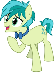 Size: 3000x3996 | Tagged: safe, artist:cloudy glow, artist:cloudyglow, imported from derpibooru, sandbar, pony, she's all yak, .ai available, bowtie, male, one leg raised, open mouth, simple background, solo, transparent background, vector