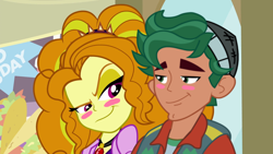 Size: 1280x720 | Tagged: safe, artist:themexicanpunisher, edit, edited screencap, imported from derpibooru, screencap, adagio dazzle, timber spruce, equestria girls, rainbow rocks, argument in the comments, female, male, shipping, straight, timberdazzle