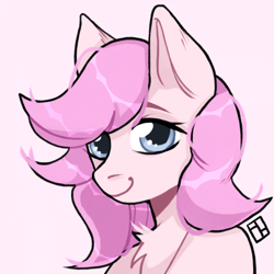 Size: 700x700 | Tagged: artist needed, source needed, safe, imported from derpibooru, oc, oc only, oc:kayla, earth pony, pony, bust, female, indexed png, mare, smiling, solo