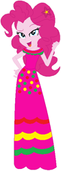 Size: 209x585 | Tagged: safe, artist:selenaede, artist:user15432, imported from derpibooru, pinkie pie, human, equestria girls, base used, cinco de mayo, clothes, dress, flower, flower in hair, hand on hip, pink dress, solo